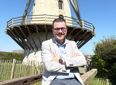 David Coppens bij de Fauconniersmolen