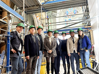 Gedeputeerde Coppens met burgemeester en schepenen bij de restauratie Gedeputeerde Coppens met burgemeester en schepenen bij de restauratie